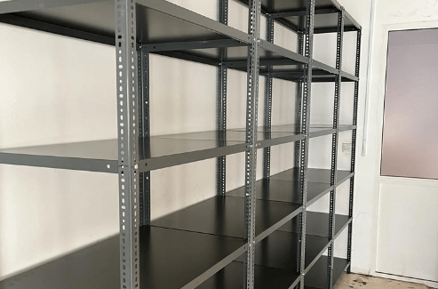 What is the load-bearing capacity of Slotted Angle Shelving