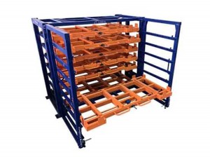 Roll Out Sheet Metal Storage Rack